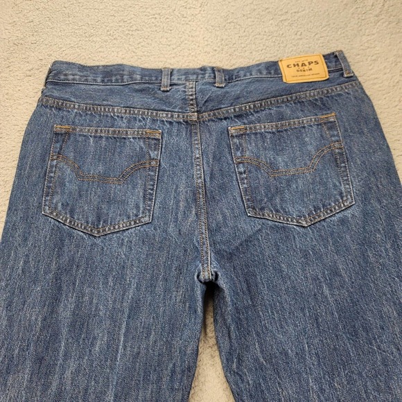 Chaps‎ Jeans Mens 38x30 Blue Denim Straight Leg Medium Wash Classiccore Casual - Picture 6 of 15
